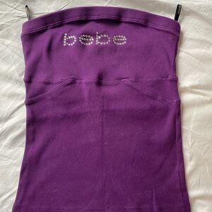 SOLD Classic Y2k Bebe Purple Tube Top